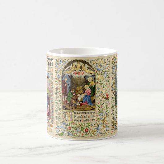 ヴィンテージクリスマス出生バイアルフレッド・クリスピン コーヒーマグカップ (中央)