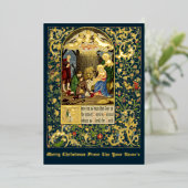 ヴィンテージクリスマス出生バイアルフレッド・クリスピン 箔シーズンカード (立ち正面)