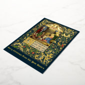 ヴィンテージクリスマス出生バイアルフレッド・クリスピン 箔シーズンカード (回転した状態)