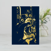 ヴィンテージクリスマス出生バイエマ・シュランゲンハウゼン 箔シーズンカード (立ち正面)