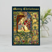 ヴィンテージクリスマス出生マジバイアルフレッド・クリスピン 箔シーズンカード (立ち正面)