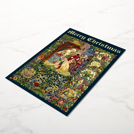 ヴィンテージクリスマス出生マジバイアルフレッド・クリスピン 箔シーズンカード (回転した状態)