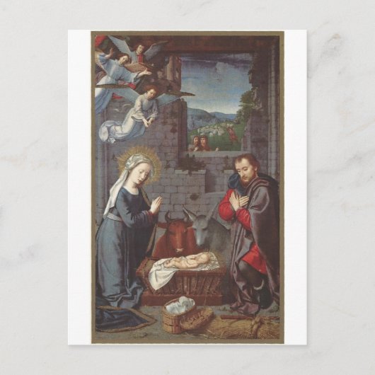 ヴィンテージクリスマス出生 シーズンポストカード (正面)