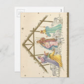 ヴィンテージクリスマス出生 シーズンポストカード (正面/裏面)