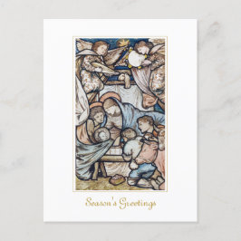 ヴィンテージクリスマス出生 ポストカード