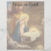 ヴィンテージクリスマス出生，マリヨセフベビーイエス (正面)