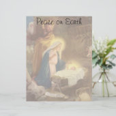 ヴィンテージクリスマス出生，マリヨセフベビーイエス (スタンド正面)