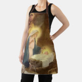 ヴィンテージクリスマス出生,マリヨセフベビーイエス エプロン (インサイチュ)