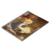 ヴィンテージクリスマス出生,マリヨセフベビーイエス ノートブック (左側)