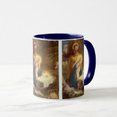 ヴィンテージクリスマス出生,マリヨセフベビーイエス マグカップ (正面右)