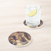 ヴィンテージクリスマス出生、3羊飼いとイエス コースター (側面)