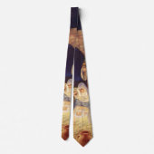 ヴィンテージクリスマス出生、3羊飼いとイエス ネクタイ (裏面)