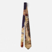 ヴィンテージクリスマス出生、3羊飼いとイエス ネクタイ (裏面)