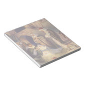 ヴィンテージクリスマス出生、3羊飼いとイエス ノートパッド (アングル)