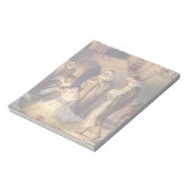 ヴィンテージクリスマス出生、3羊飼いとイエス ノートパッド (回転)