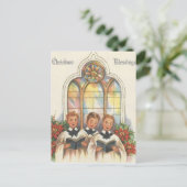 ヴィンテージクリスマス合唱団ボーイズ シーズンポストカード (スタンド正面)