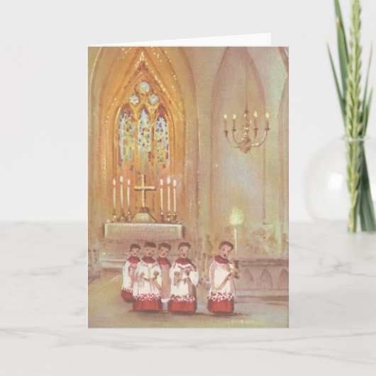 ヴィンテージクリスマス合唱団 シーズンカード (正面)