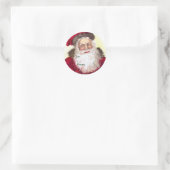 ヴィンテージクリスマス名タグ ラウンドシール (バッグ)