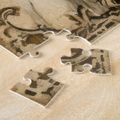 ヴィンテージクリスマス外は寒い ジグソーパズル (側面)