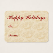 ヴィンテージクリスマス妖精の国ギフトラベル (裏面)