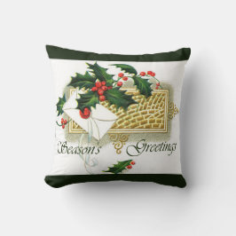 ヴィンテージクリスマス季節のごあいさつ クッション