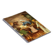 ヴィンテージクリスマス宗教的出生wベビーイエス ノートブック (右側)