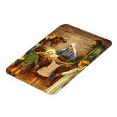 ヴィンテージクリスマス宗教的出生wベビーイエス マグネット (左側)