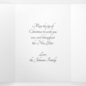 ヴィンテージクリスマス宗教的出生wベビーイエス 三つ折りクリスマスカード (内部中)