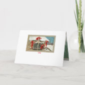 ヴィンテージクリスマス小人X 3メッセージのパーソナライズ カード (裏面)