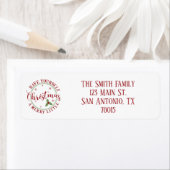 ヴィンテージクリスマス差出人住所 ラベル (インサイチュ)