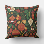 ヴィンテージクリスマス応援パターン クッション (裏面)