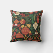 ヴィンテージクリスマス応援パターン クッション (裏面)