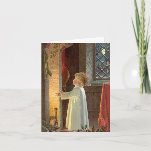 ヴィンテージクリスマス感謝 サンキューカード (正面)