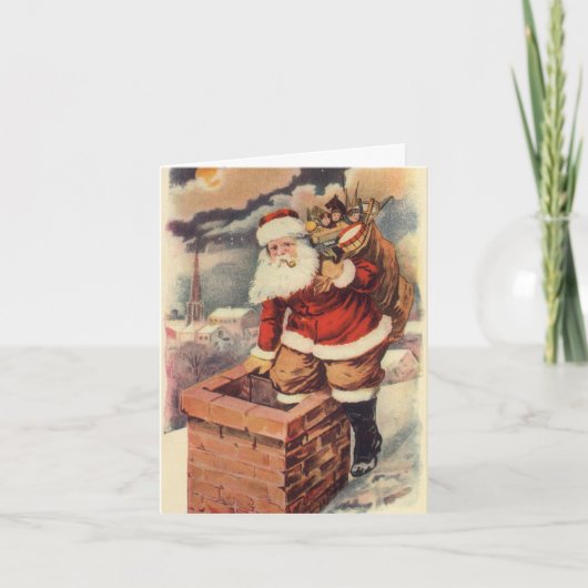 ヴィンテージクリスマス感謝 サンキューカード (正面)