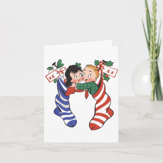 ヴィンテージクリスマス感謝 サンキューカード (正面)