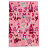 ヴィンテージクリスマス抱き枕 ミディアムペーパーバッグ (正面)