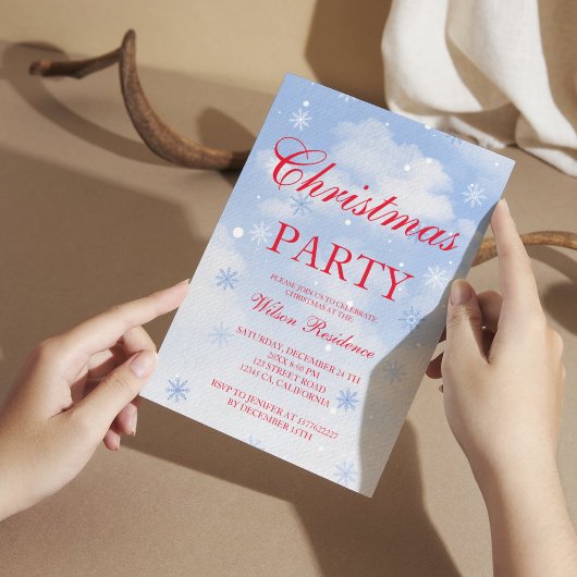 ヴィンテージクリスマス招待状 招待状