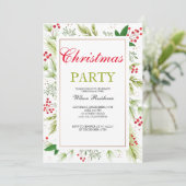 ヴィンテージクリスマス招待状 招待状 (スタンド正面)