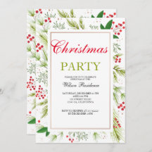 ヴィンテージクリスマス招待状