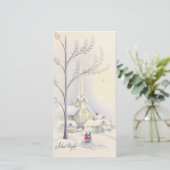 ヴィンテージクリスマス教会 シーズンカード (スタンド正面)