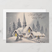 ヴィンテージクリスマス教会 シーズンカード (正面/裏面)