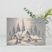 ヴィンテージクリスマス教会 シーズンカード (スタンド正面)