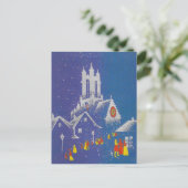 ヴィンテージクリスマス教会 シーズンポストカード (スタンド正面)