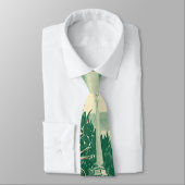 ヴィンテージクリスマス教会、冬の雪景色 ネクタイ (タイ)