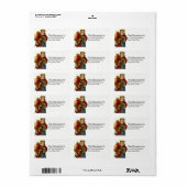 ヴィンテージクリスマス旧世界サンタクロース ラベル (フルシート)