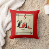 ヴィンテージクリスマス枕 クッション (ブランケット)