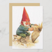 ヴィンテージクリスマス格言カービングホリデーカード シーズンカード (正面/裏面)