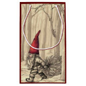 ヴィンテージクリスマス格言ホリデーギフト スモールペーパーバッグ (裏面)