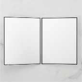 ヴィンテージクリスマス白黒サンタクロース顔 サンキューカード (内部)