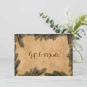 ヴィンテージクリスマス紙モアブランチギフトカード (スタンド正面)